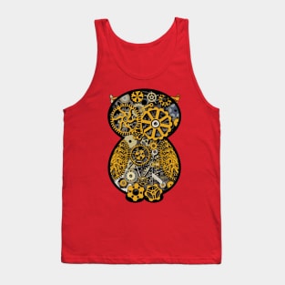 Steampunk Gears Owl Tank Top